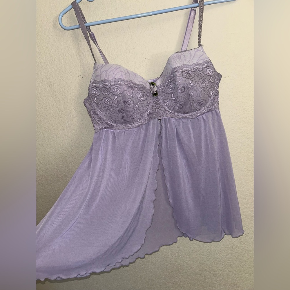 Lilac babydoll lingerie